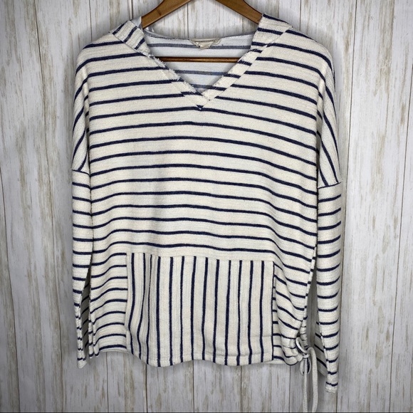 Coverstitched Women's Hood Pullover Sweater Small - Picture 7 of 8